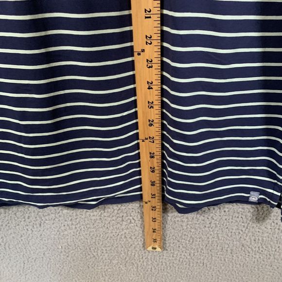 Peter Millar Shirt Mens‎ XL Blue Striped Polo Short Sleeve Cotton Stretch - Picture 6 of 7